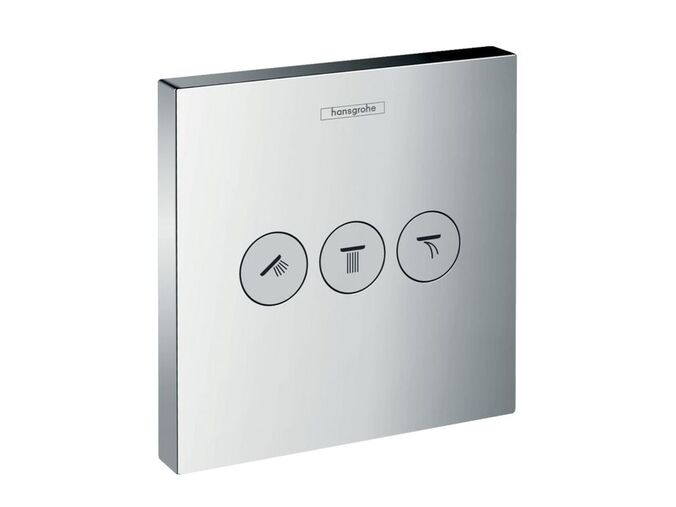 Hansgrohe ShowerSelect Ventil pod omítku pro 3 spotřebiče, chrom