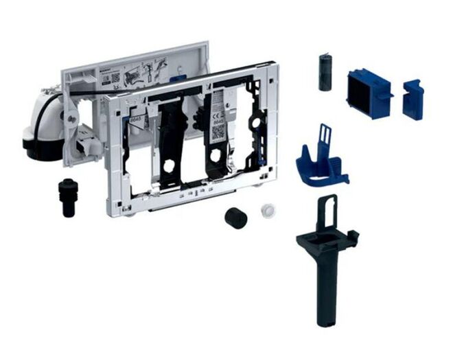 Geberit Sigma jednotka s automatickým spouštěním odsávání zápachu DuoFresh, dávkovač pro tyčinku DuoFresh, pro Sigma splachovací nádržku pod omítku 8 cm, antracitová šedá