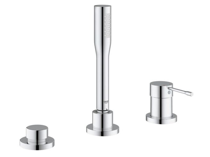 Grohe Essence Baterie na okraj vany, 3-otvorová kombinace, chrom