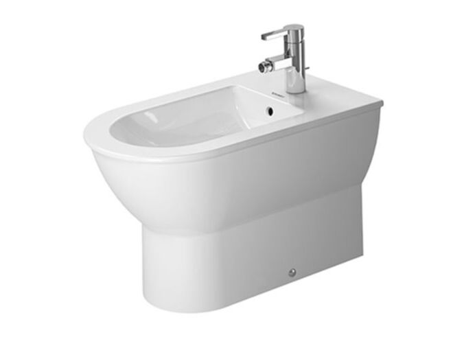 Duravit Darling New stojící bidet 36x63 cm, otvor pro baterii, WonderGliss, alpská bílá