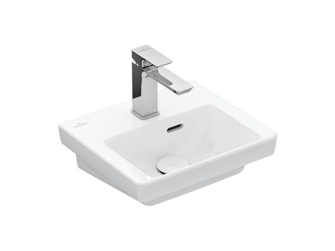 Villeroy & Boch Subway 3.0 Umývátko nábytkové 370x305 mm, s přepadem, otvor pro baterii, CeramicPlus, Stone White