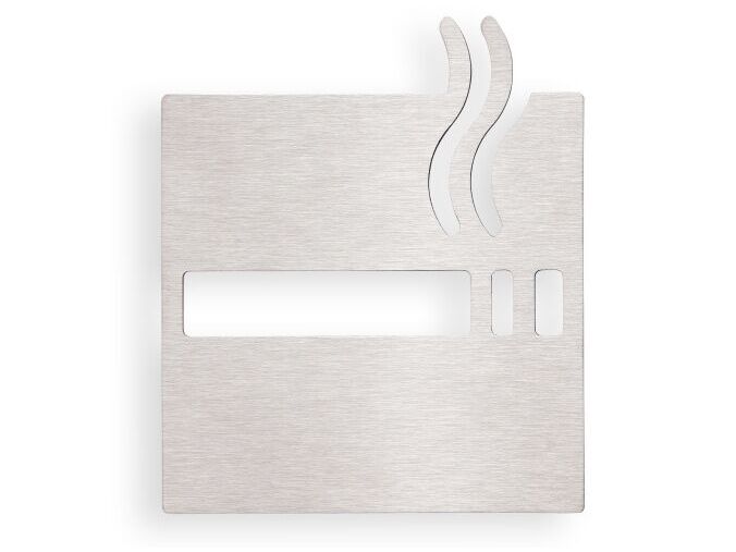 Bemeta Hotelové vybavení piktogram kouření povoleno cedulka 120x120 mm, broušená nerez