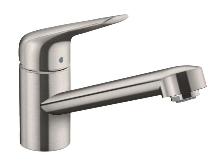 Hansgrohe Focus M42 Dřezová baterie M421-H100, vzhled nerezu