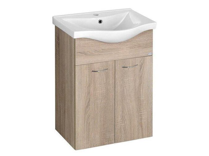 Aqualine KERAMIA FRESH umyvadlová skříňka 51,1x74x34cm, dub platin