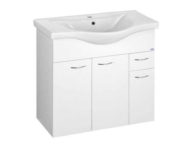 Aqualine KERAMIA FRESH umyvadlová skříňka 75,2x74x34,4cm, bílá