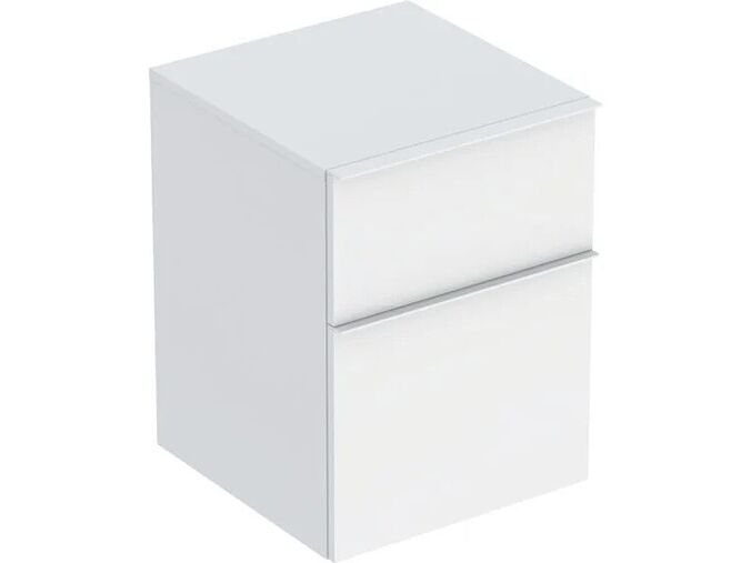 Geberit iCon boční skříňka 2x zásuvka, 45x47,6x60 cm, lakovaná mat, bílá