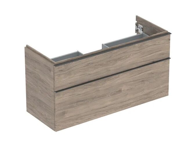 Geberit iCon skříňka pod umyvadlo, 2x zásuvka, 118,4x47,6x61,5 cm, dekor ořech hickory