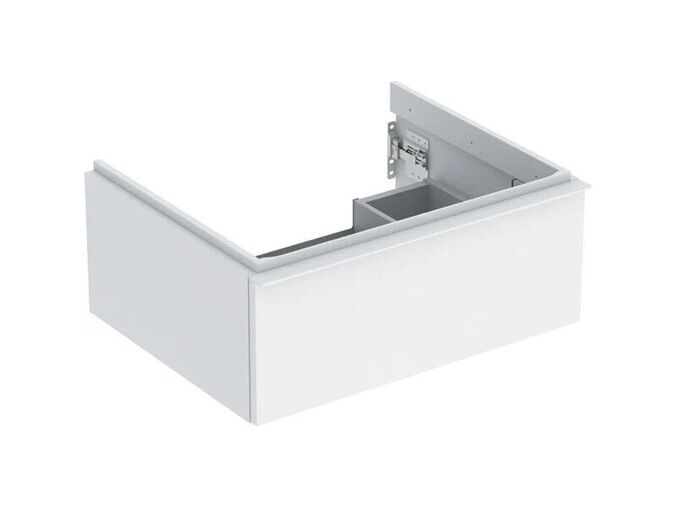 Geberit iCon skříňka pod umyvadlo, 1x zásuvka, 74x47,6x24,7 cm, lakovaná mat, bílá