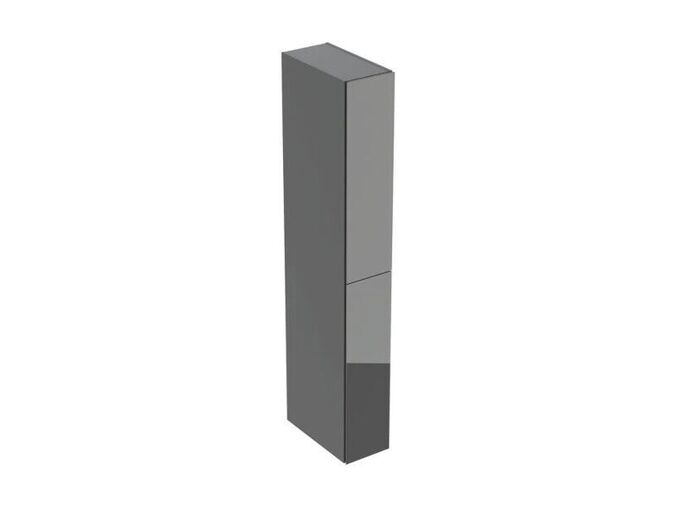 Geberit iCon vysoká skříň 24x48x180 cm, 2x výsuv, láva mat, sklo lesk láva