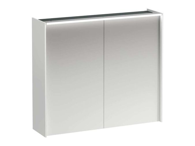 Laufen Lani Zrcadlová skříňka s LED osvětlením, 71x82x21 cm, 2 dvířka, matná bílá