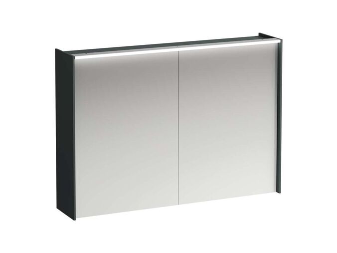 Laufen Lani Zrcadlová skříňka s LED osvětlením, 71x102x21 cm, 2 dvířka, šedá