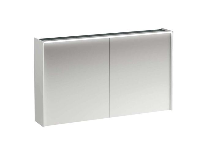 Laufen Lani Zrcadlová skříňka s LED osvětlením, 71x122x21 cm, 2 dvířka, matná bílá