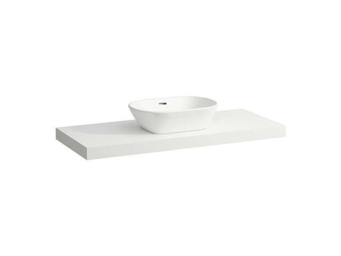 Laufen Lani Deska pod umyvadlo, 118 cm, středový výřez, matná bílá