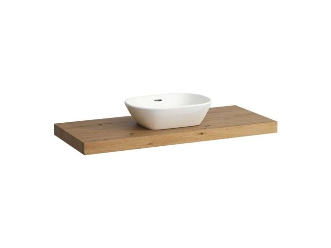 Laufen Lani Deska pod umyvadlo, 118 cm, středový výřez, dub