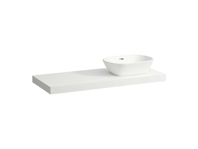 Laufen Lani Deska pod umyvadlo, 118 cm, výřez vpravo, matná bílá