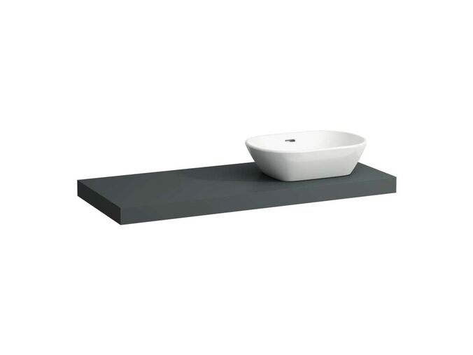 Laufen Lani Deska pod umyvadlo, 118 cm, výřez vpravo, šedá