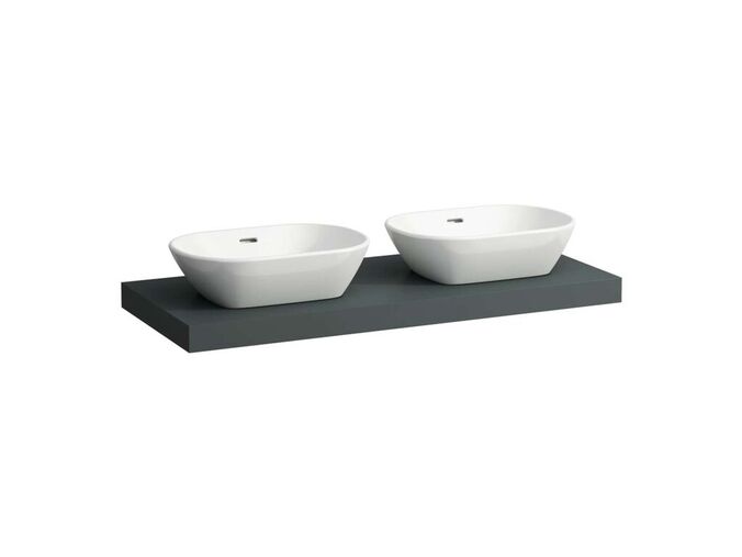 Laufen Lani Deska pod umyvadlo, 118 cm, výřez L/P, šedá