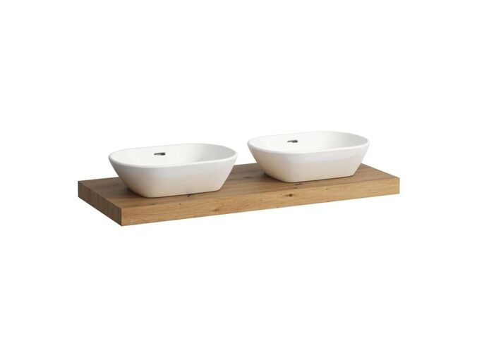 Laufen Lani Deska pod umyvadlo, 118 cm, výřez L/P, dub