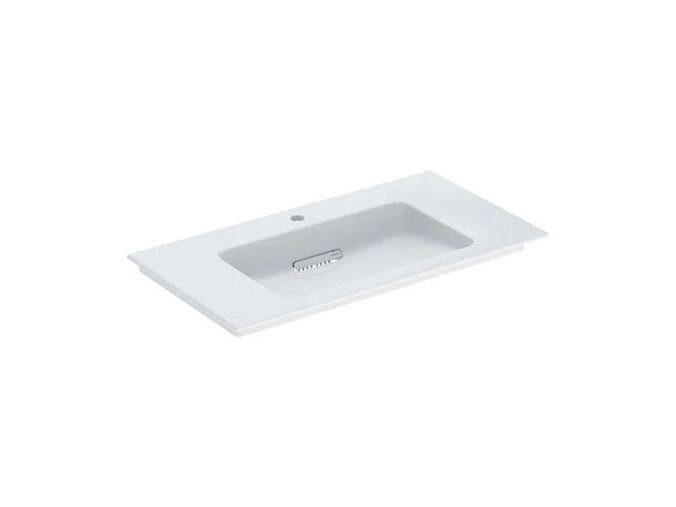 Geberit ONE umyvadlo s krytem, 90x48 cm, s otvorem pro baterii, bez přepadu, KeraTect, bílá