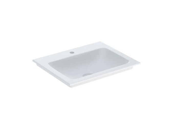 Geberit ONE umyvadlo, 60x48 cm, s otvorem pro baterii, bez přepadu, KeraTect, bílá