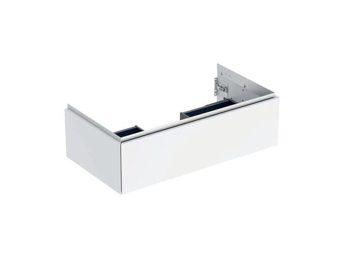 Geberit ONE skříňka pod umyvadlo s jednou zásuvkou, 88,8x47x26,6 cm, lakovaná s vysokým leskem, bílá