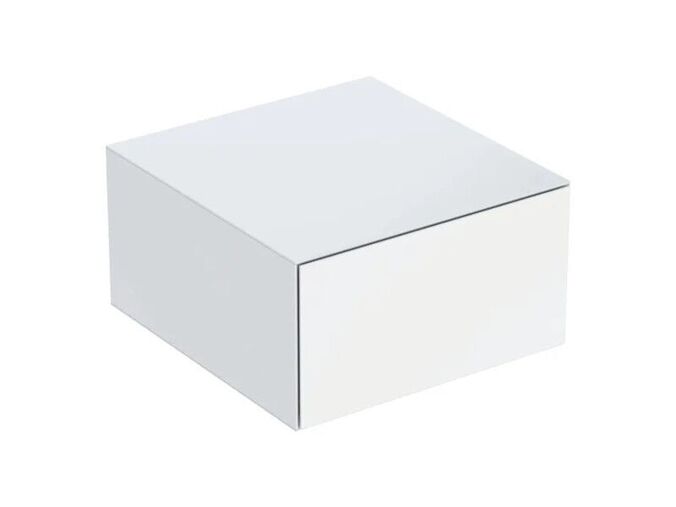 Geberit ONE boční skříňka s jednou zásuvkou, 45x47x24,5 cm, lakovaná s vysokým leskem, bílá
