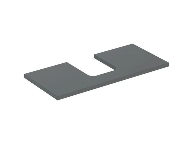 Geberit ONE umyvadlová deska, výřez uprostřed, 105x47 cm, lakovaná mat, láva