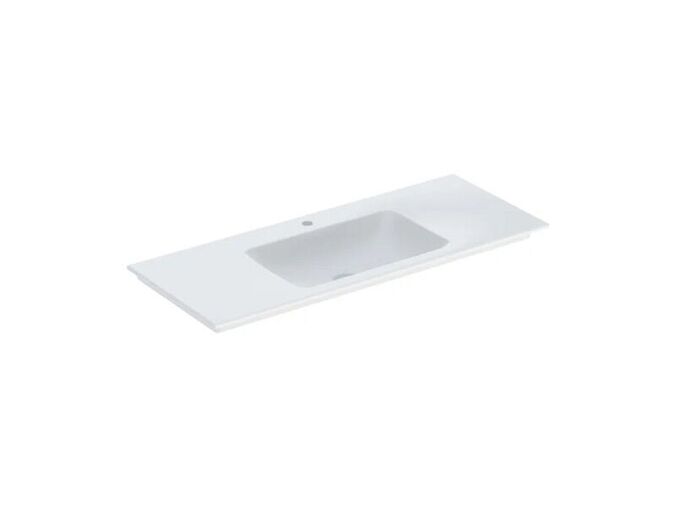 Geberit ONE umyvadlo, 120x48 cm, s otvorem pro baterii, bez přepadu, KeraTect, bílá