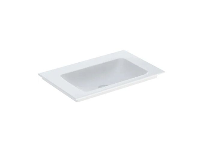 Geberit ONE umyvadlo, 75x48 cm, bez otvoru pro baterii, bez přepadu, KeraTect, bílá