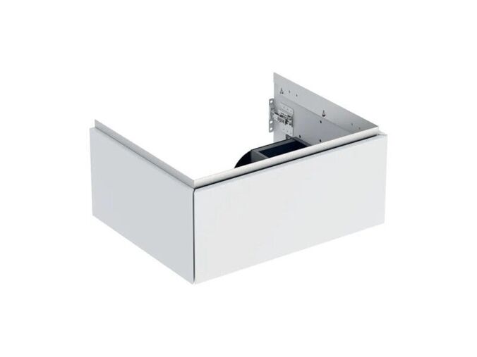 Geberit ONE skříňka pod umyvadlo s jednou zásuvkou, 59,2x47x26,6 cm, lakovaná mat, bílá