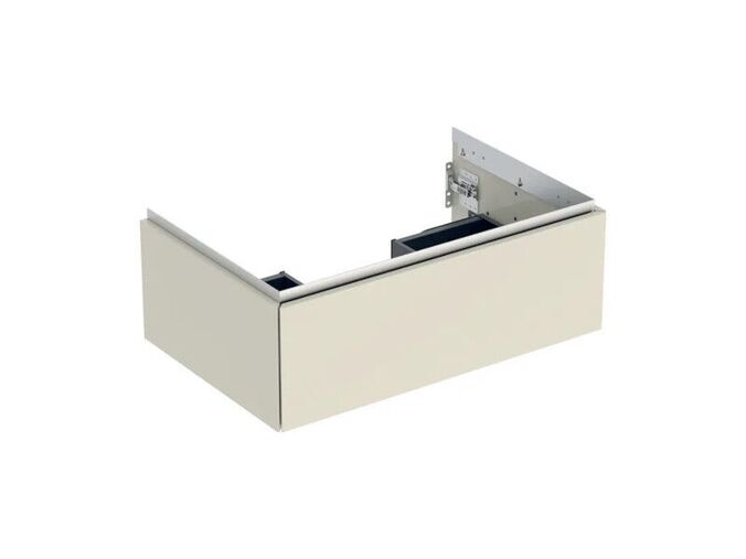 Geberit ONE skříňka pod umyvadlo s jednou zásuvkou, 74x47x26,6 cm, lakovaná s vysokým leskem, písková šedá