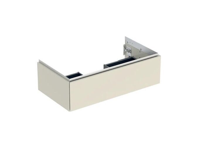 Geberit ONE skříňka pod umyvadlo s jednou zásuvkou, 88,8x47x26,6 cm, lakovaná s vysokým leskem, písková šedá