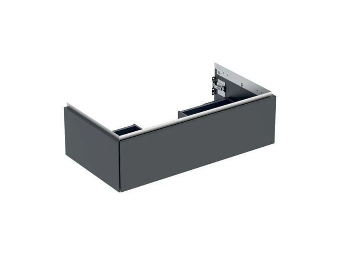 Geberit ONE skříňka pod umyvadlo s jednou zásuvkou, 88,8x47x26,6 cm, lakovaná mat, černá