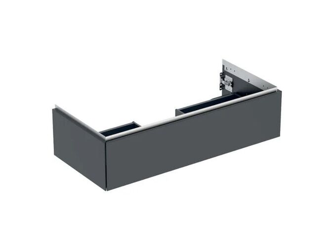 Geberit ONE skříňka pod umyvadlo s jednou zásuvkou, 103,6x47x26,6 cm, lakovaná mat, černá