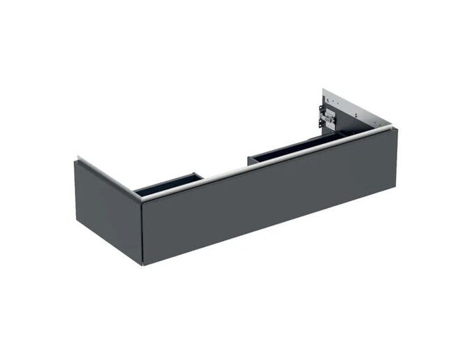Geberit ONE skříňka pod umyvadlo s jednou zásuvkou, 118,4x47x26,6 cm, lakovaná mat, černá