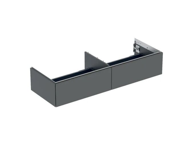 Geberit ONE skříňka pod umyvadlo se dvěma zásuvkami, 133,2x47x26,6 cm, lakovaná mat, láva