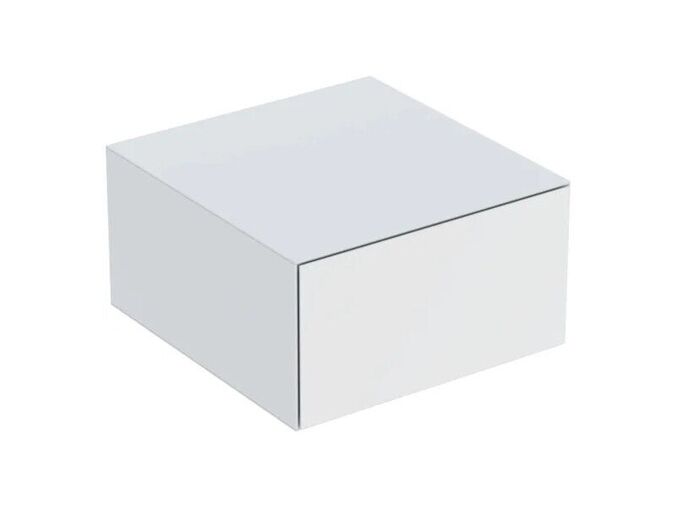 Geberit ONE boční skříňka s jednou zásuvkou, 45x47x24,5 cm, lakovaná mat, bílá