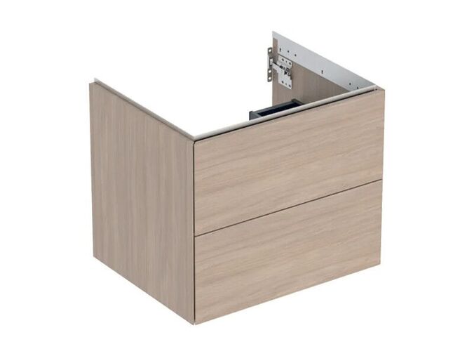 Geberit ONE skříňka pod umyvadlo se dvěma zásuvkami, 59,2x47x50,4 cm, dekor dub