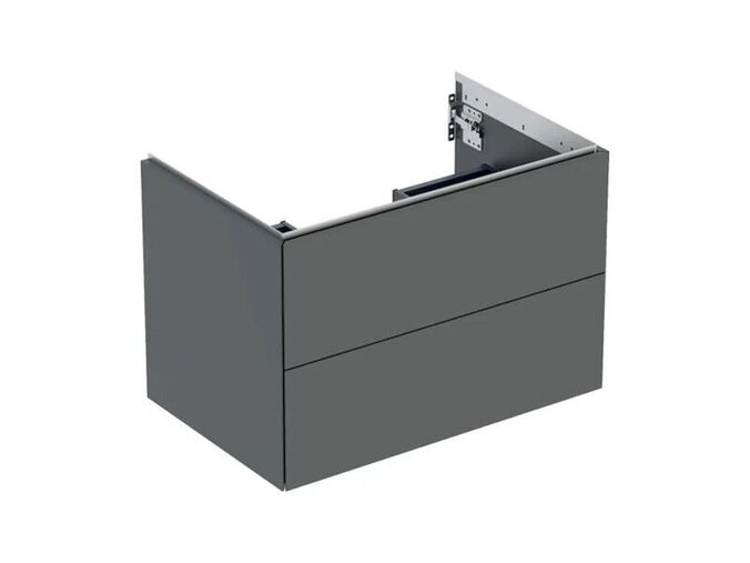 Geberit ONE skříňka pod umyvadlo se dvěma zásuvkami, 74x47x50,4 cm, lakovaná mat, láva