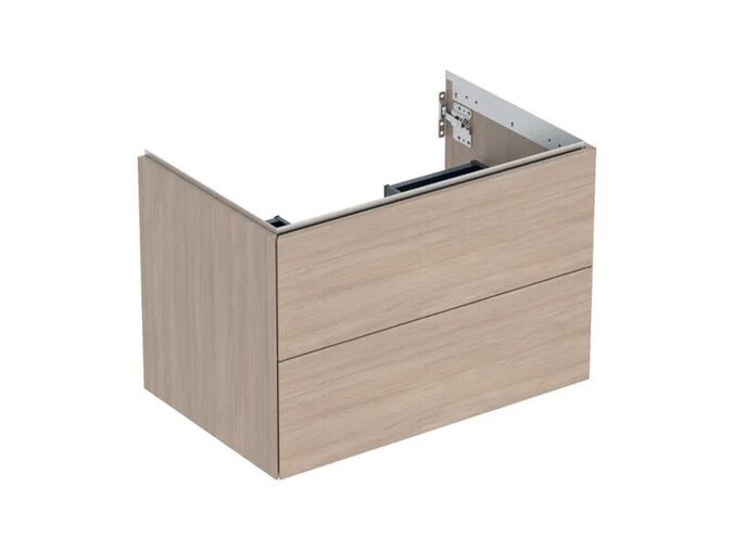 Geberit ONE skříňka pod umyvadlo se dvěma zásuvkami, 74x47x50,4 cm, dekor dub