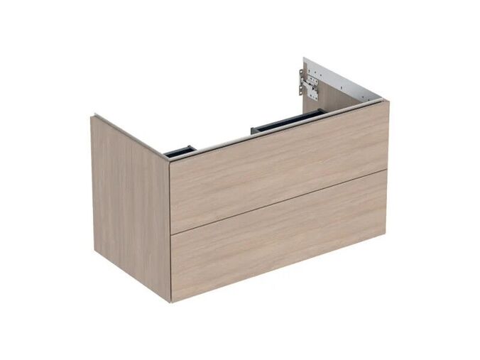 Geberit ONE skříňka pod umyvadlo se dvěma zásuvkami, 88,8x47x50,4 cm, dekor dub