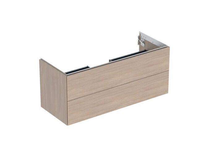 Geberit ONE skříňka pod umyvadlo se dvěma zásuvkami, 118,4x47x50,4 cm, dekor dub