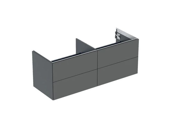 Geberit ONE skříňka pod umyvadlo se čtyřmi zásuvkami, 133,2x47x50,4 cm, lakovaná mat, láva