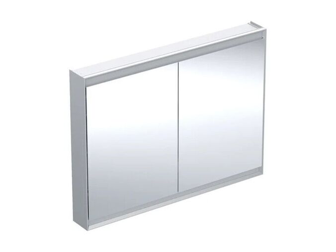 Geberit ONE zrcadlová skříňka, ComfortLight, 2x dvířka, 120x90x15 cm, hliník