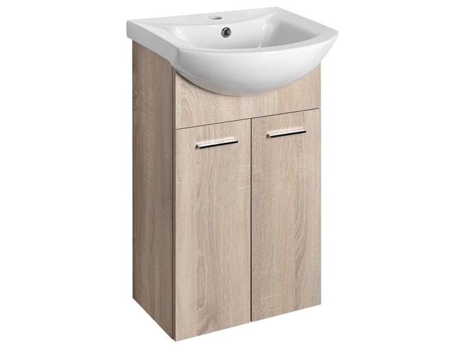 Aqualine ZOJA umyvadlová skříňka 41,5x74x25,3cm, dub platin