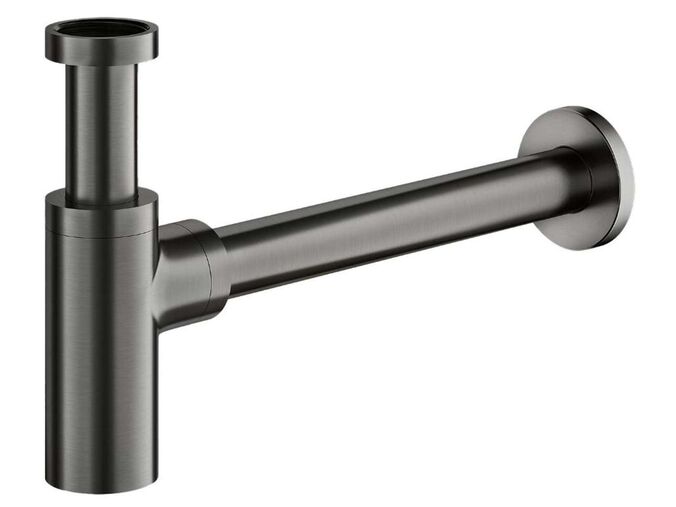 OMNIRES Designový sifon, kartáčovaný grafit