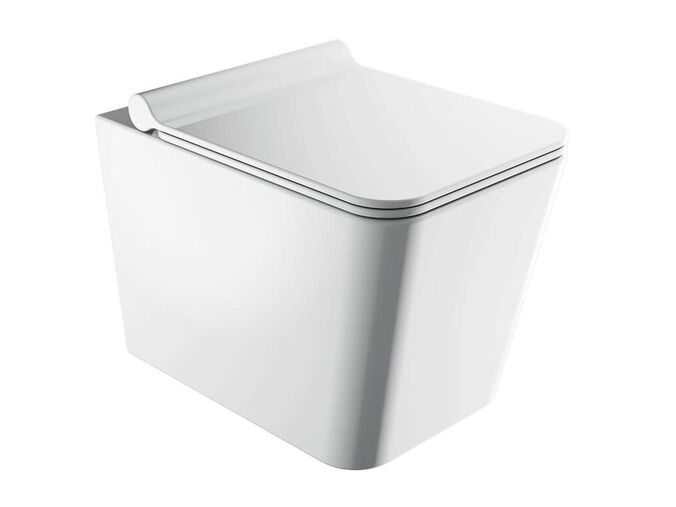 OMNIRES Boston Závěsné WC se sedátkem SoftClose, Rimless, bílá
