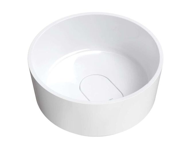 OMNIRES Umyvadlo na desku, průměr 42 cm, bez přepadu, bílá