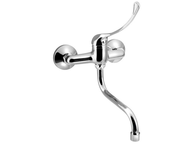 Aqualine AQUALINE 35 nástěnná baterie, lékařská páka, ramínko S, 177mm, chrom