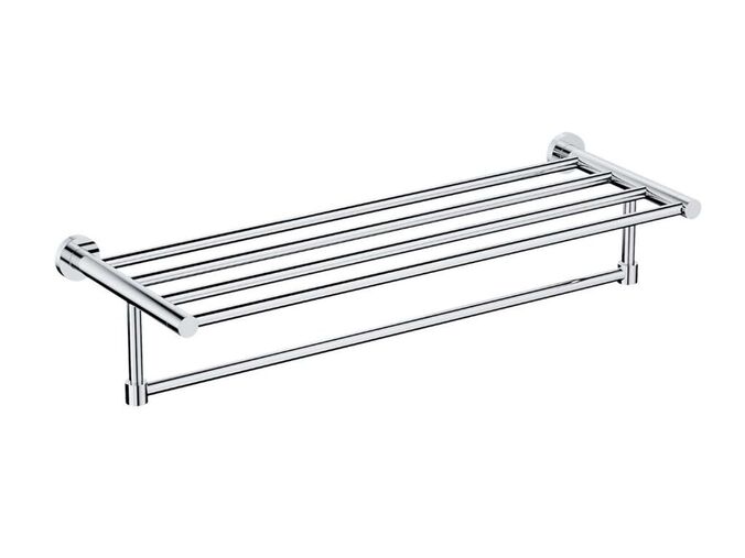 OMNIRES Modern Project Polička s držákem ručníků, délka 60 cm, chrom